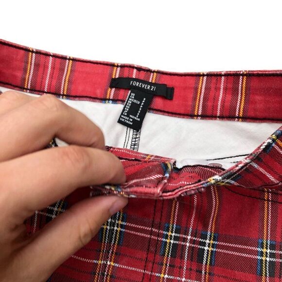 22. Plaid Forever 21 Skirt Small - Picture 5 of 7